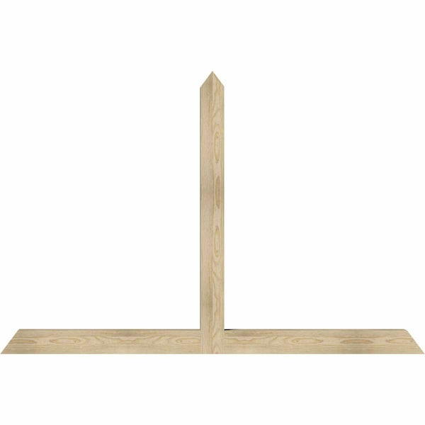 Ekena Millwork Portland Rough Sawn Timber Gable Bracket, Douglas Fir, 72"W x 48"H x 4"D x 4"F, 16/12 Pitch GBW072X48X0404POR00RDF - main